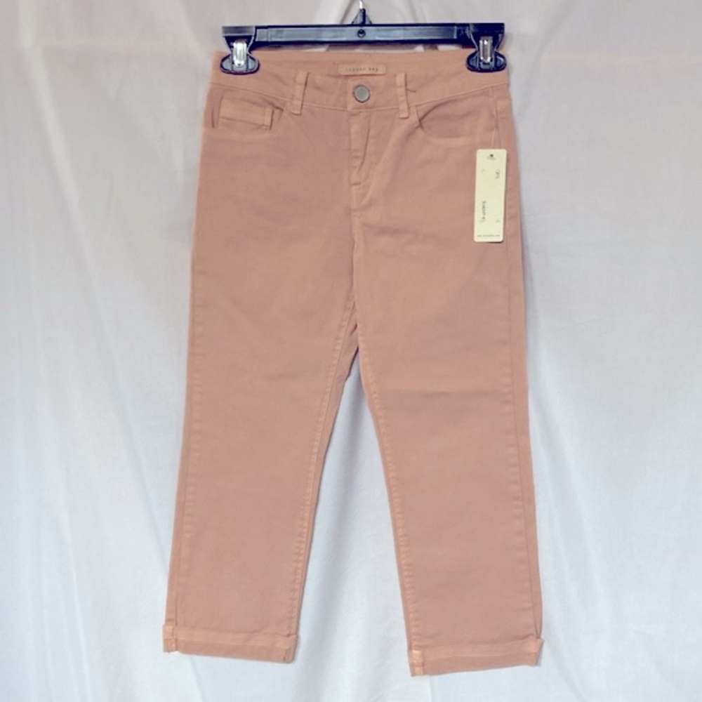 🎉 3 For $20 COPPER KEY Girls Pants Size 6X Colored Jeans Straight Leg Pink NWT
